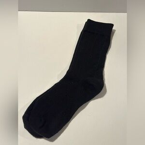 Black Men's Sock with Cuff